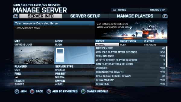 Battlefield 3 server