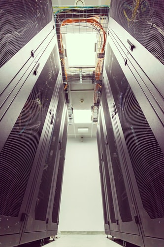 data center aisle