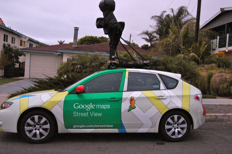 Google maps car