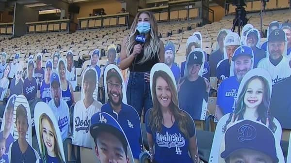 mlb cardboard cutout fans