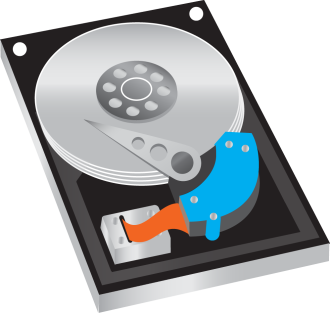 hard drive vector